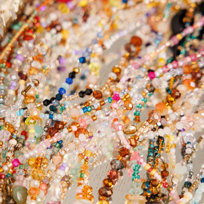 handcrafted Fairy Chains bundle with soft pastel shimmer strands and floral charms