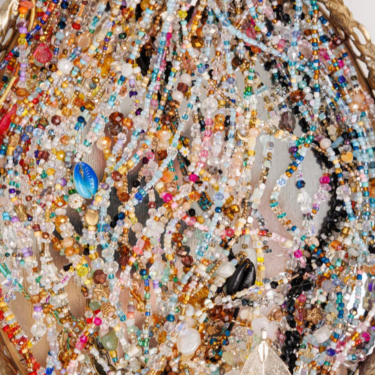 Multicolored beaded fairy chains