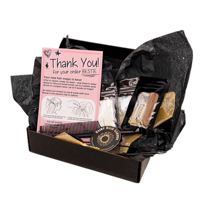 Fairy Hair Garden Install Conversion Kit with tools, thread, beads, and clips